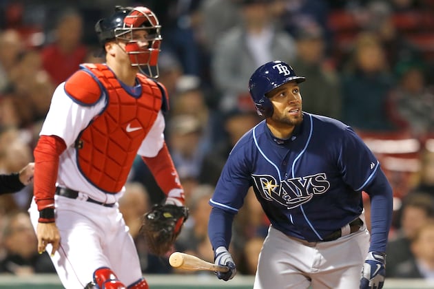 Rays Beat Red Sox 2-1 in 1st Game of Doubleheader