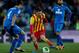 GETAFE, SPAIN - JANUARY 16: Lionel Messi (R) of FC Barcelona competes for the ball alongside Lisandro Ezequiel Lopez (L) of Getafe CF during the Copa del Rey Round of 8 second leg match between Getafe CF and FC Barcelona at Coliseum Alfonso Perez on January 16, 2014 in Getafe, Spain. (Photo by Gonzalo Arroyo Moreno/Getty Images)