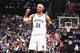 BROOKLYN, NY - APRIL 27: Paul Pierce #34 of the Brooklyn Nets celebrates against the Toronto Raptors during Game Four of the Eastern Conference Quarterfinals at Barclays Center in Brooklyn. NOTE TO USER: User expressly acknowledges and agrees that, by downloading and or using this photograph, User is consenting to the terms and conditions of the Getty Images License Agreement. Mandatory Copyright Notice: Copyright 2014 NBAE (Photo by Nathaniel S. Butler/NBAE via Getty Images)