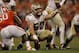 Florida State offensive linesman Bryan Stork (52) speaks during the first half of an NCAA college football game against the Clemson, Saturday, Oct. 19, 2013, in Clemson, S.C. (AP Photo/Mike Stewart)