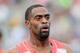 DES MOINES, IA - JUNE 23: Tyson Gay reacts after winning the Men's 200 Meter Dash final on day four of the 2013 USA Outdoor Track & Field Championships at Drake Stadium on June 23, 2013 in Des Moines, Iowa. (Photo by Christian Petersen/Getty Images)