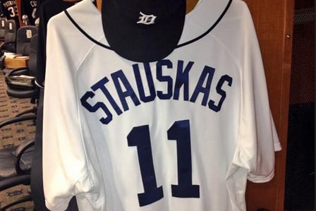 Photo: Michigan's Nik Stauskas Gets Tigers Jersey