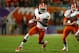 MIAMI GARDENS, FL - JANUARY 03: Sammy Watkins #2 of the Clemson Tigers runs with the ball in the first half against the Ohio State Buckeyes during the Discover Orange Bowl at Sun Life Stadium on January 3, 2014 in Miami Gardens, Florida. (Photo by Streeter Lecka/Getty Images)