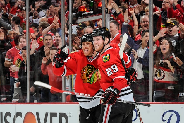Video: Hossa Scores on Pretty Passing Play
