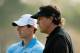 Rory McIlroy and Phil Mickelson both fell down the leaderboard on Friday at the Wells Fargo Championship.