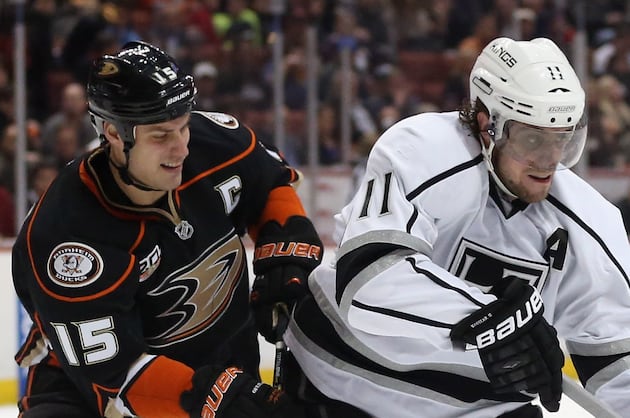 Ryan Getzlaf, Anze Kopitar to Face Each Other When Ducks Play Kings