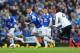 LIVERPOOL, ENGLAND - MAY 03: Ross Barkley of Everton competes with Yaya Toure of Manchester City during the Barclays Premier League match between Everton and Manchester City at Goodison Park on May 3, 2014 in Liverpool, England. (Photo by Clive Brunskill/Getty Images)