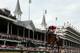 LOUISVILLE, KY - MAY 02: Untapable #13, ridden by Rosie Napravnik, crosses the finish line to win the 140th running of the Kentucky Oaks at Churchill Downs on May 2, 2014 in Louisville, Kentucky. (Photo by Rob Carr/Getty Images)