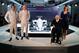 LONDON, ENGLAND - MARCH 06: Valtteri Bottas, Valtteri Bottas, Sir Frank Williams and Claire Williams pose with the Williams Martini Racing formula one car on March 6, 2014 in London, England. (Photo by Clive Rose/Getty Images)
