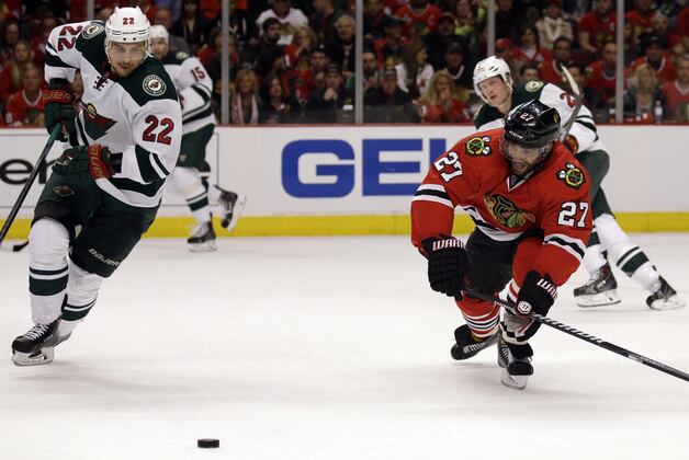 2nd period let downs helps thwart Wild in 5-3 loss to Chicago