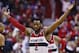 Washington Wizards guard John Wall (2) reacts to a call during the second half of game 4 of an opening-round NBA basketball playoff series in Washington, Sunday, April 27, 2014. (AP Photo/Alex Brandon)