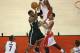 May 4, 2014; Toronto, Ontario, CAN; Brooklyn Nets guard Joe Johnson (7) scores over Toronto Raptors guard DeMar DeRozan (10) in game seven of the first round of the 2014 NBA Playoffs at Air Canada Centre. Mandatory Credit: Tom Szczerbowski-USA TODAY Sports