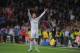 MADRID, SPAIN - APRIL 26: Cristiano Ronaldo of Real Madrid CF celebrates after scoring Real's 2nd goal from a free kick during the La Liga match between Real Madrid CF and CA Osasuna at the Santiago Bernabeu stadium on April 26, 2014 in Madrid, Spain. (Photo by Denis Doyle/Getty Images)