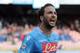Napoli's Gonzalo Higuain celebrates after scoring during a Serie A soccer match between Napoli and Lazio, at the San Paolo stadium in Naples, Italy, Sunday, April 13, 2014. (AP Photo/Gennaro Giorgio)