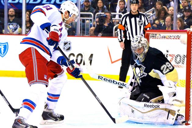 Marc-Andre Fleury Steps Up Exactly When Penguins Need Him in Game 2 vs. Rangers