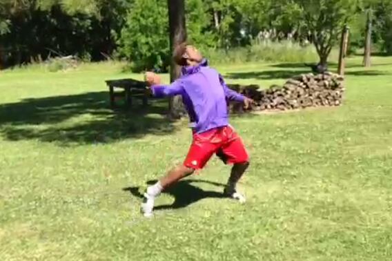High School Football Recruit Throws a Hail Mary Pass to Himself