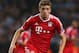 MANCHESTER, ENGLAND - OCTOBER 02: Thomas Muller of Muenchen in action during the UEFA Champions League Group D match between Manchester City and FC Bayern Muenchen at Etihad Stadium on October 2, 2013 in Manchester, England. (Photo by Julian Finney/Getty Images)