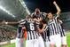 Juventus players celebrate after their teammate Simone Padoin, at center, scored during a Serie A soccer match between Juventus and Atalanta at the Juventus stadium, in Turin, Italy, Monday, May 6, 2014. (AP Photo/Massimo Pinca)