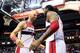 Big men Nene and Marcin Gortat were a big reason why the Wizards were able to dominate the Chicago Bulls in the first round of the playoffs, and they hope to continue that success down low against Roy Hibbert and the Pacers.