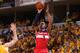 INDIANA MAY 5: Bradley Beal #3 of the Washington Wizards shoots the ball against the Indiana Pacers during Game One of the Eastern Conference Semifinals on May 5, 2014 at Bankers Life Fieldhouse in Indianapolis, Indiana. NOTE TO USER: User expressly acknowledges and agrees that, by downloading and/or using this photograph, user is consenting to the terms and conditions of the Getty Images License Agreement. Mandatory Copyright Notice: Copyright 2014 NBAE (Photo by Gary Dineen/NBAE via Getty Images)