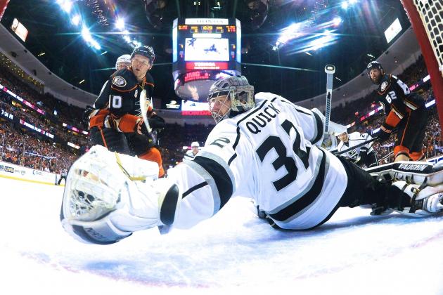 Jonathan Quick Steals Game 2 vs. Ducks; Can Kings Goalie Be Beat?