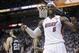 FOR USE AS DESIRED, YEAR END PHOTOS - FILE - Miami Heat small forward LeBron James (6) reacts after being fouled during the second half in Game 7 of the NBA basketball championship against the San Antonio Spurs, Thursday, June 20, 2013, in Miami. (AP Photo/Lynne Sladky, File)