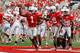 COLUMBUS, OH - SEPTEMBER 1: Bradley Roby #1 of the Ohio State Buckeyes celebrates scoring a touchdown after Zac Murphy #45 of the Miami Redhawks fumbled a punt during the third quarter on September 1, 2012 at Ohio Stadium in Columbus, Ohio. Ohio State defeated Miami 56-10. (Photo by Kirk Irwin/Getty Images)