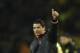 Real's Cristiano Ronaldo waves to his supporters at the end of the the Champions League quarterfinal second leg soccer match between Borussia Dortmund and Real Madrid in the Signal Iduna stadium in Dortmund, Germany, Tuesday, April 8, 2014. (AP Photo/Martin Meissner)