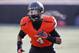 Oklahoma State cornerback Justin Gilbert (4) is pictured before the start of an NCAA college football game between Oklahoma State and Oklahoma in Stillwater, Okla., Saturday, Dec. 7, 2013. (AP Photo/Sue Ogrocki)