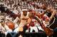 MIAMI, FL - MAY 6: LeBron James #6 of the Miami Heat drives to the basket against the Brooklyn Nets in Game One of the Eastern Conference Semi-Finals during the 2014 NBA Playoffs at American Airlines Arena on May 6, 2014 in Miami, Florida. NOTE TO USER: User expressly acknowledges and agrees that, by downloading and/or using this Photograph, user is consenting to the terms and conditions of the Getty Images License Agreement. Mandatory Copyright Notice: Copyright 2014 NBAE (Photo by Issac Baldizon/NBAE via Getty Images)