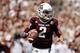 COLLEGE STATION, TX - SEPTEMBER 14: Johnny Manziel #2 of Texas A&M Aggies drops back to pass during the game against the Alabama Crimson Tide at Kyle Field on September 14, 2013 in College Station, Texas. (Photo by Scott Halleran/Getty Images)