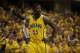 Indiana Pacers center Roy Hibbert (55) during Game 7 of a first-round NBA basketball playoff series between the Indiana Pacers and the Atlanta Hawks in Indianapolis, Saturday, May 3, 2014. The Pacers won 92-80. (AP Photo/AJ Mast)