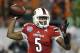 ADVANCE FOR USE WEEKEND, MAY 3-4 - FILE - In this Dec. 28, 2013, file photo, Louisville quarterback Teddy Bridgewater throws a pass during the first half of the Russell Athletic Bowl NCAA college football game against Miami in Orlando, Fla. With a record 102 underclassmen declaring for this NFL draft, the depth of talent is obvious. Quarterbacks are no exception, with a trio of potential top-10 picks available and another half-dozen or so prospects projected as viable mid-round options. (AP Photo/John Raoux, File)
