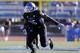 Buffalo linebacker Khalil Mack (46) runs on the field during the first half of an NCAA football game against the Connecticut on Saturday, Sept. 28, 2013, in Buffalo, N.Y. (AP Photo/Mike Groll)
