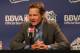 ORLANDO, FL - FEBRUARY 24: Coach Steve Kerr of Team Shaq responds to reporters during a press conference prior to the BBVA Rising Stars Challenge as part of 2012 All-Star Weekend at the Amway Center on February 24, 2012 in Orlando, Florida. NOTE TO USER: User expressly acknowledges and agrees that, by downloading and/or using this photograph, user is consenting to the terms and conditions of the Getty Images License Agreement. Mandatory Copyright Notice: Copyright 2012 NBAE (Photo by Gary Dineen/NBAE via Getty Images)