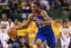 Feb 4, 2014; Waco, TX, USA; Kansas Jayhawks guard Andrew Wiggins (22) during the game against the Baylor Bears at the Ferrell Center. The Jayhawks defeated the Bears 69-52. Mandatory Credit: Jerome Miron-USA TODAY Sports