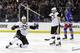 Pittsburgh Penguins' Evgeni Malkin (71), of Russia, celebrates a goal as Chris Kunitz and New York Rangers' Brian Boyle, right, skate near during the first period of a second-round NHL Stanley Cup hockey playoff series Wednesday, May 7, 2014, in New York. (AP Photo/Frank Franklin II)