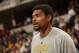 INDIANAPOLIS - MARCH 11: Andrew Bynum #17 of the Indiana Pacers warms up before the game against the Boston Celtics at Bankers Life Fieldhouse on March 11, 2014 in Indianapolis, Indiana. NOTE TO USER: User expressly acknowledges and agrees that, by downloading and or using this Photograph, user is consenting to the terms and condition of the Getty Images License Agreement. Mandatory Copyright Notice: 2014 NBAE (Photo by Ron Hoskins/NBAE via Getty Images)