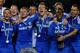 LONDON, ENGLAND - MAY 16: Chelsea players celebrate after winning the Barclays Premier Reserve League Play-Off Final against Blackburn Rovers at Stamford Bridge on May 16, 2011 in London, England. (Photo by Dan Istitene/Getty Images)