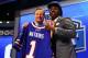 NEW YORK, NY - MAY 08: Sammy Watkins of the Clemson Tigers poses with NFL Commissioner Roger Goodell after he was picked #4 overall by the Buffalo Bills during the first round of the 2014 NFL Draft at Radio City Music Hall on May 8, 2014 in New York City. (Photo by Elsa/Getty Images)
