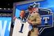 NEW YORK, NY - MAY 08: Taylor Lewan of the Michigan Wolverines poses with NFL Commissioner Roger Goodell after he was picked #11 overall by the during the first round of the 2014 NFL Draft at Radio City Music Hall on May 8, 2014 in New York City. (Photo by Elsa/Getty Images)