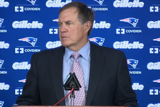 Belichick Celebrates Bruins Win