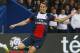 Paris Saint Germain's Uruguayan Edinson Cavani, kicks the ball during a French league one soccer match between Paris-Saint-Germain and Rennes at Parc des Princes stadium in Paris, Wednesday, May 7, 2014. Paris Saint Germain clinched its second straight French league title on Wednesday after rival Monaco drew 1-1 against French Cup holder Guingamp. (AP Photo/Michel Euler)