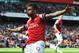 LONDON, ENGLAND - MAY 04: Olivier Giroud of Arsenal after scoring during the Barclays Premier League match between Arsenal and West Bromwich Albion at the Emirates Stadium on May 4, 2014 in London, England. (Photo by Shaun Botterill/Getty Images)