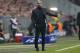 Bayern head coach Pep Guardiola gestures during the Champions League semifinal second leg soccer match between Bayern Munich and Real Madrid at the Allianz Arena in Munich, southern Germany, Tuesday, April 29, 2014. (AP Photo/Matthias Schrader)