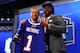 NEW YORK, NY - MAY 08: Sammy Watkins of the Clemson Tigers poses with NFL Commissioner Roger Goodell after he was picked #4 overall by the Buffalo Bills during the first round of the 2014 NFL Draft at Radio City Music Hall on May 8, 2014 in New York City. (Photo by Elsa/Getty Images)