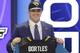 Central Florida quarterback Blake Bortles poses for photos after being selected as the third pick by the Jacksonville Jaguars in the first round of the 2014 NFL Draft, Thursday, May 8, 2014, in New York.(AP Photo/Frank Franklin II)