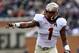 WINSTON SALEM, NC - NOVEMBER 09: Kelvin Benjamin #1 of the Florida State Seminoles during their game at BB&T Field on November 9, 2013 in Winston Salem, North Carolina. (Photo by Streeter Lecka/Getty Images)