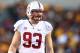 Dec 7, 2013; Tempe, AZ, USA; Stanford Cardinal linebacker Trent Murphy (93) against the Arizona State Sun Devils at Sun Devil Stadium. Stanford defeated Arizona State 38-14. Mandatory Credit: Mark J. Rebilas-USA TODAY Sports