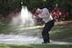 Martin Kaymer of Germany, hits from a sand trap on the 14th fairway during the second round of The Players championship golf tournament at TPC Sawgrass, Friday, May 9, 2014, in Ponte Vedra Beach, Fla. (AP Photo/John Raoux)